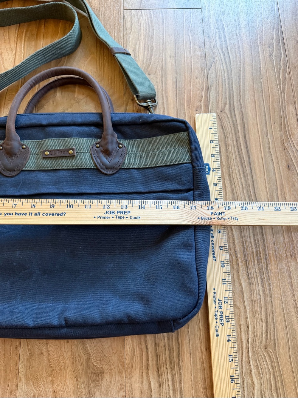 Vintage L.L Bean 100% cotton canvas messenger bag - Picture 4 of 4